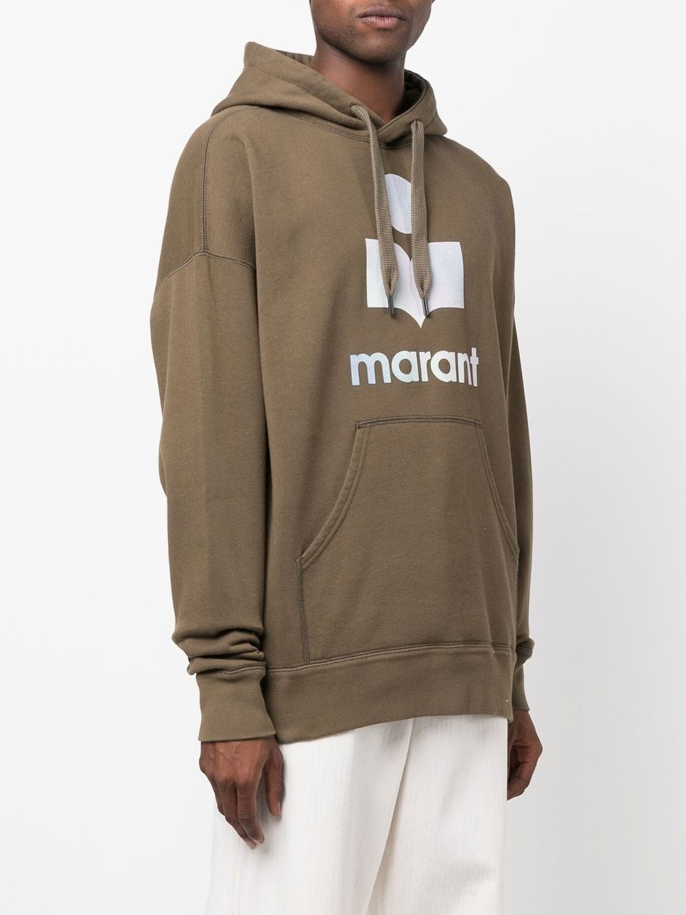 logo-print hoodie - 3
