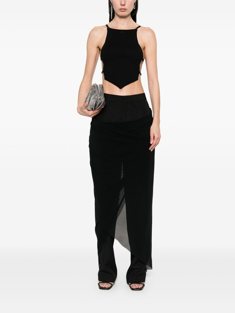 courrèges ribbed crop top outlook