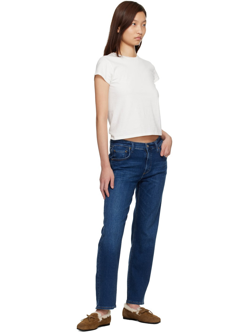 Citizens of Humanity Blue Anissa Straight Leg Jeans outlook