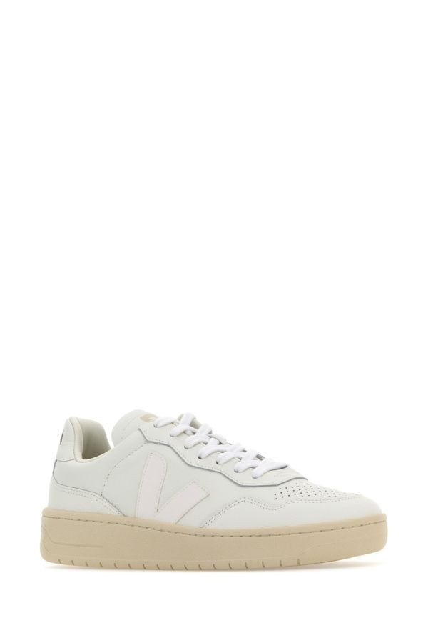 White leather V-90 sneakers - 2