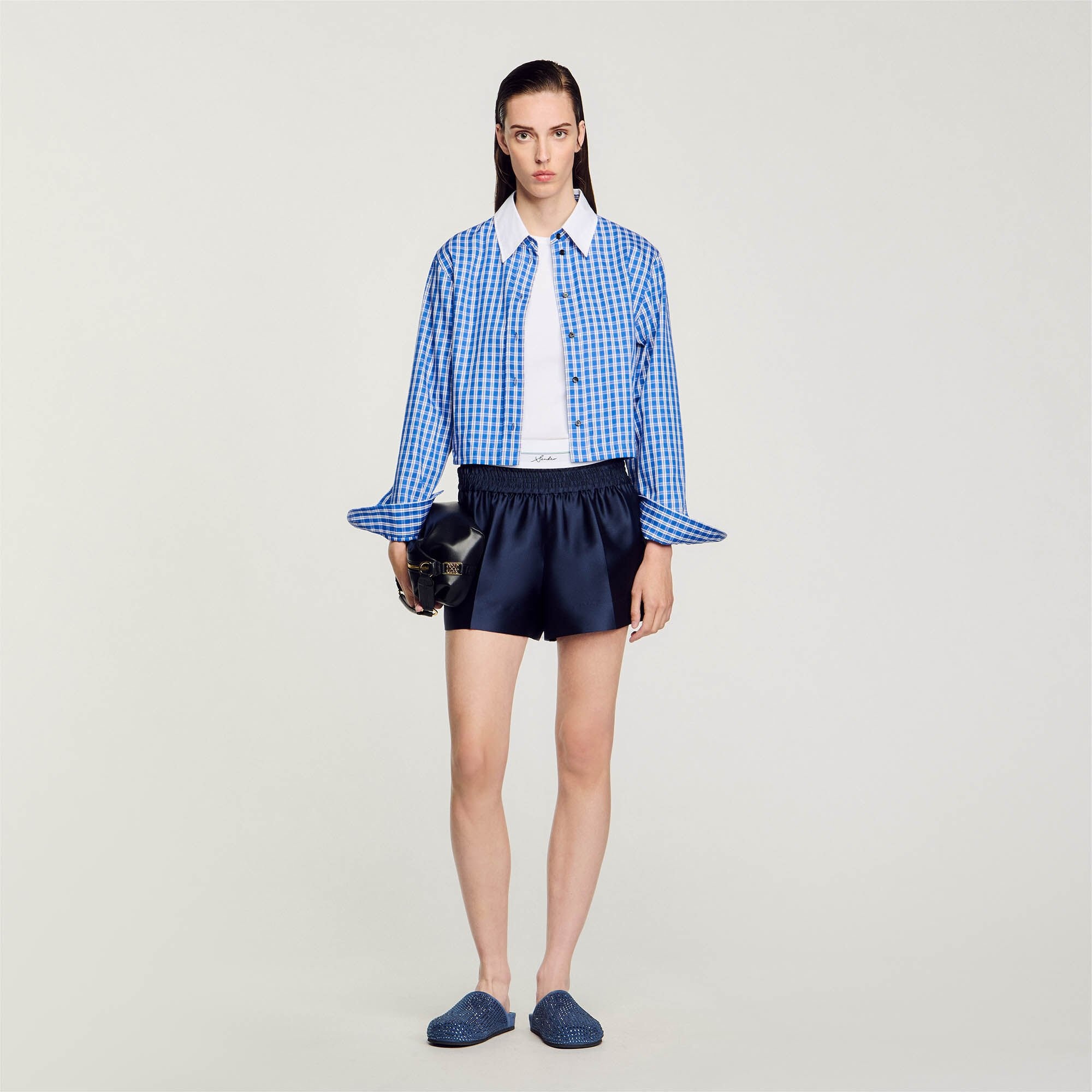 SATIN 2-IN-1 EFFECT SHORTS - 2