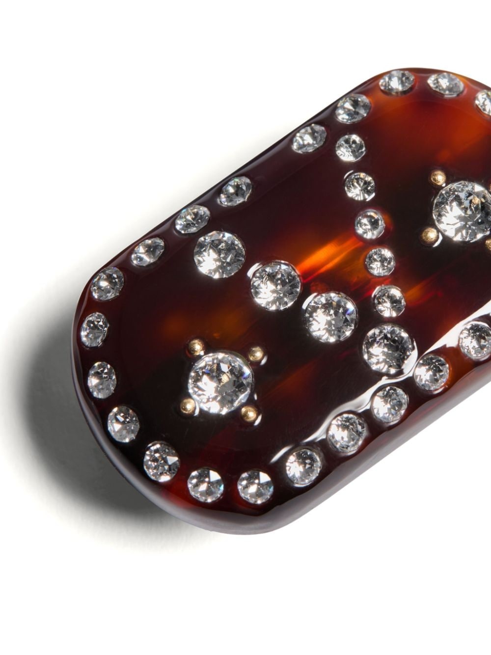 VLogo Signature tortoiseshell hair clip - 2