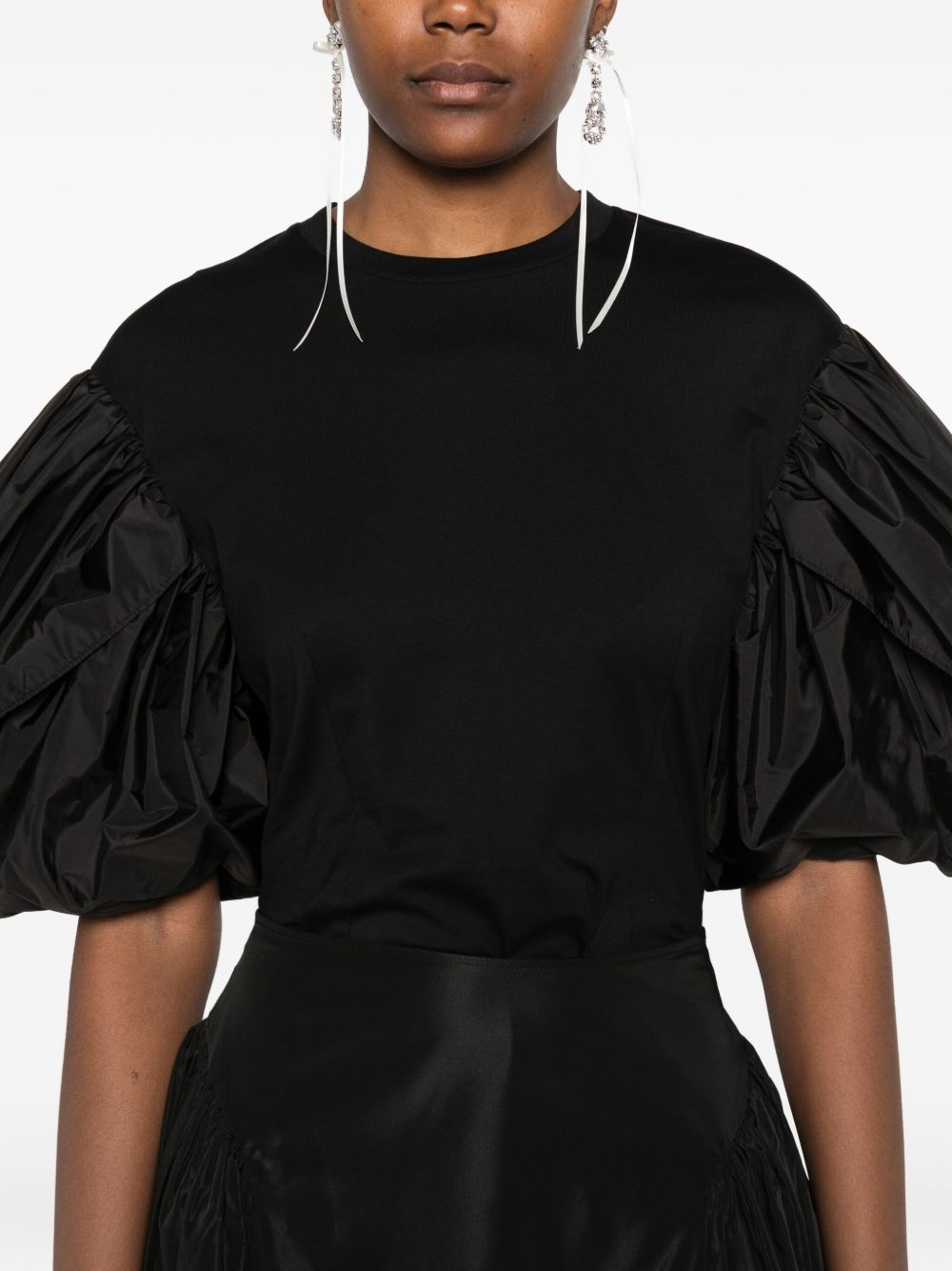 ruffled-sleeves T-shirt - 5