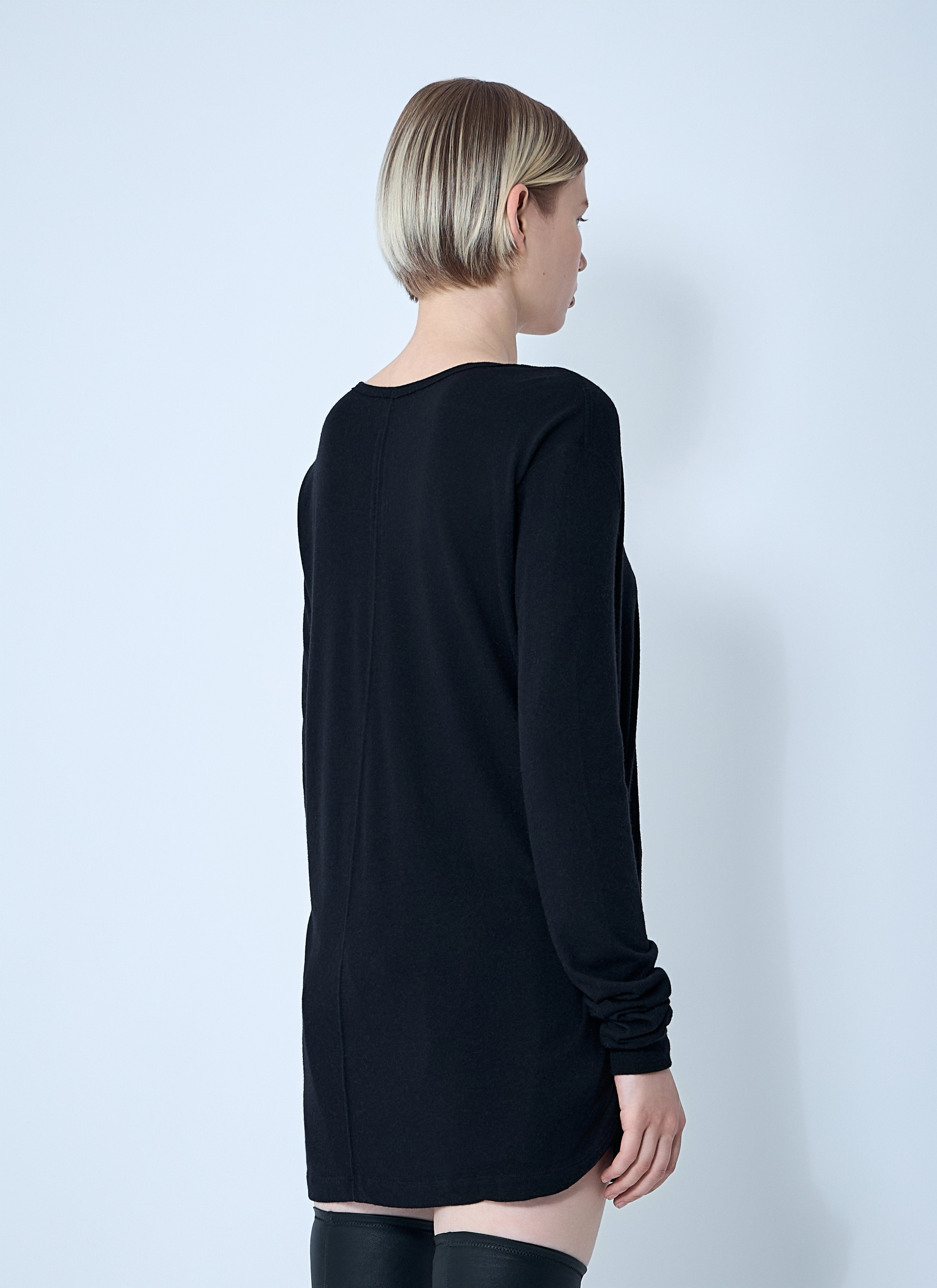 Rick Owens Women Hiked Long Sleeve Top - 4