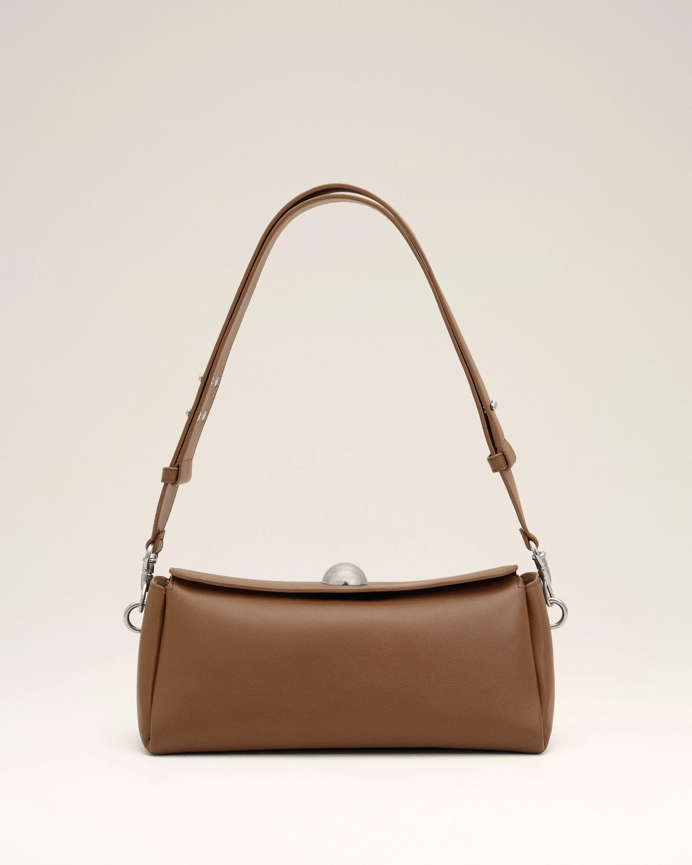 BROWN COW LEATHER CARROUSEL BAG - 1