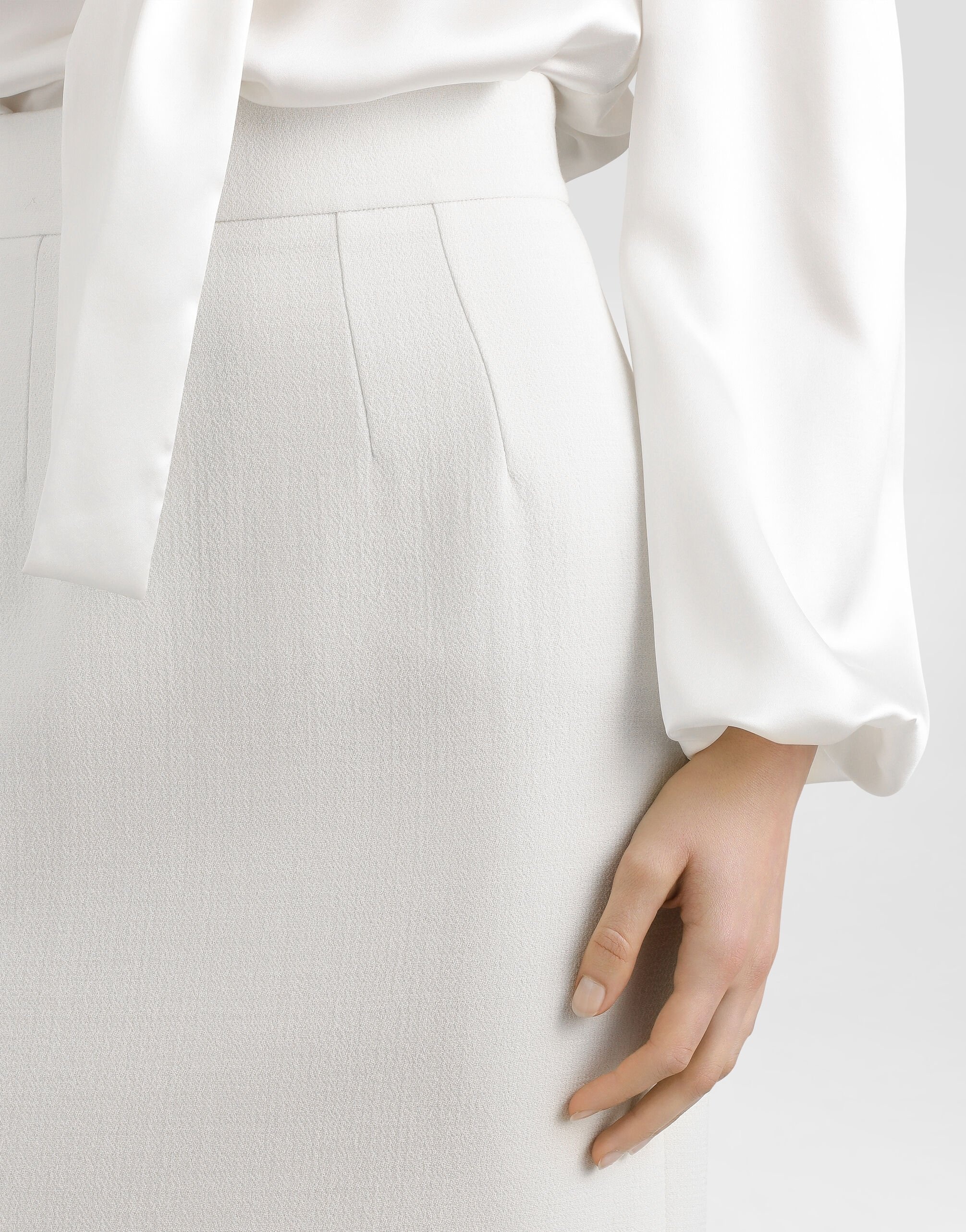 Skirt in double crêpe - 4