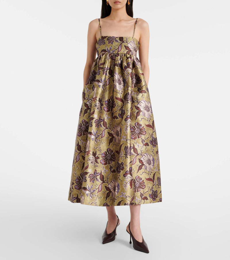 ALÉMAIS Citron floral midi dress outlook