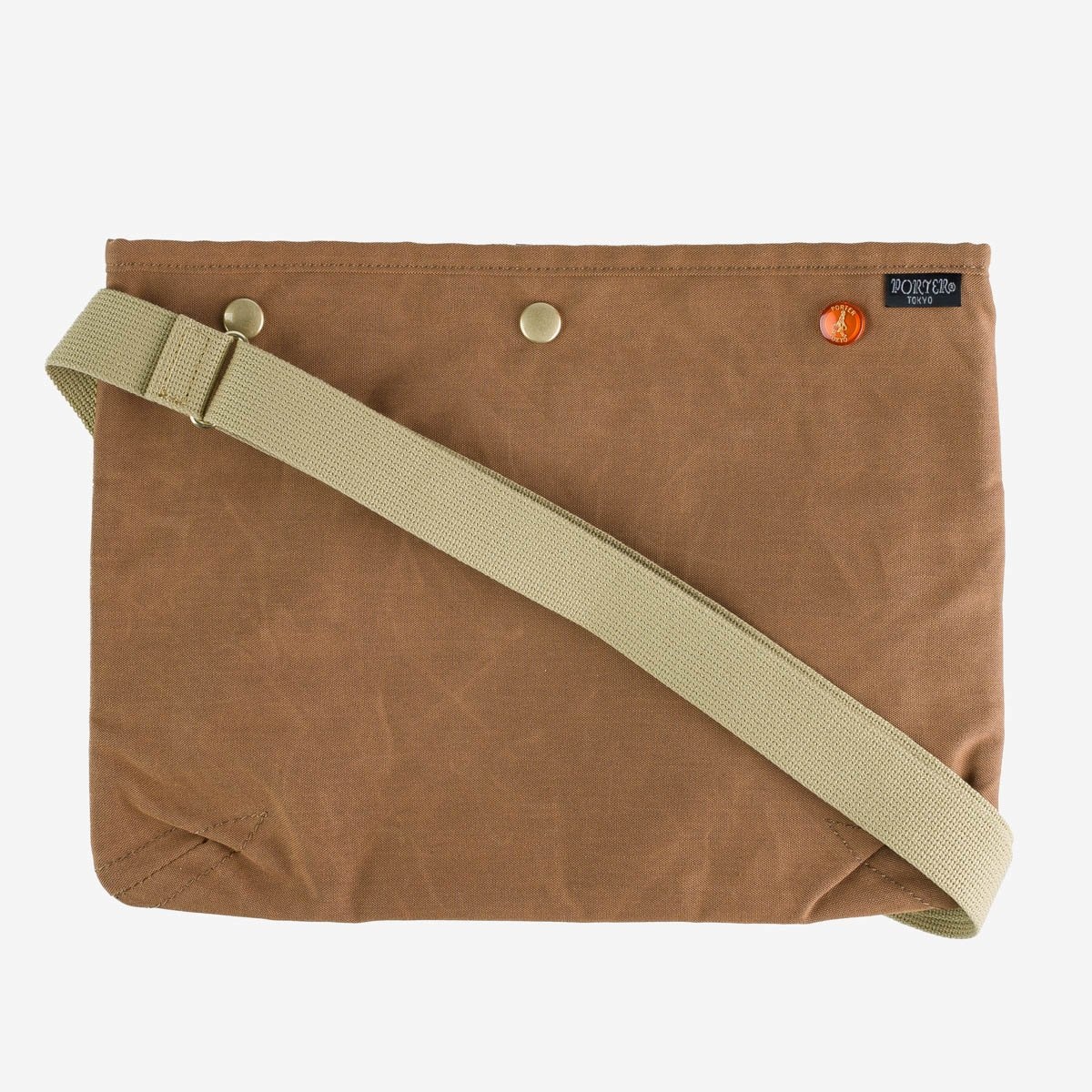 POR-SAC-CAM Porter - Yoshida & Co. - Coppi Sacoche Bag - Camel 3