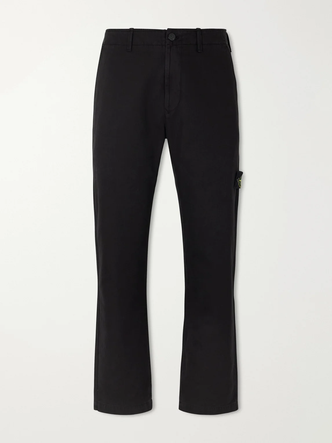 Straight-Leg Cotton Trousers - 1