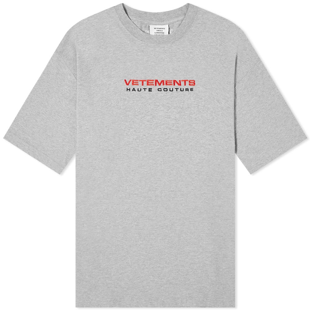 VETEMENTS Oversize Logo Haute Couture Tee - 1