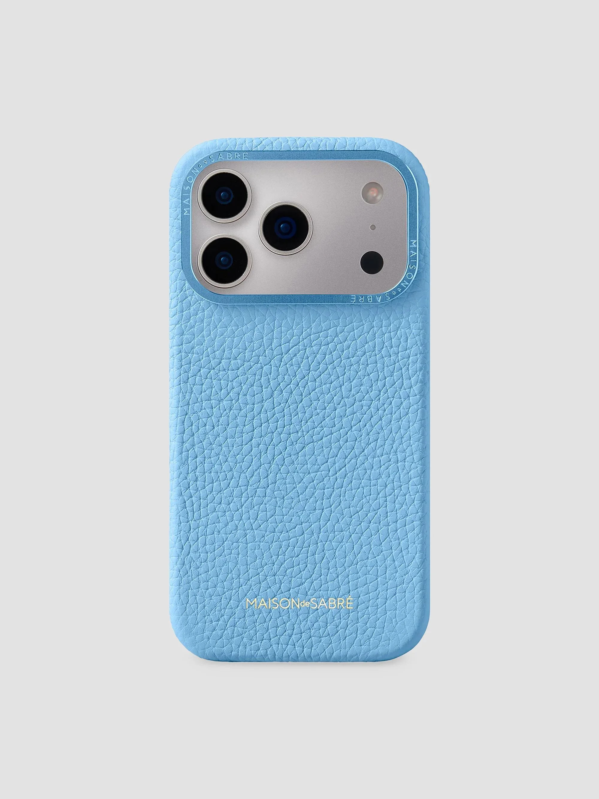 Leather Phone Case (iPhone 18 Pro Max) - Sky Blue - 1