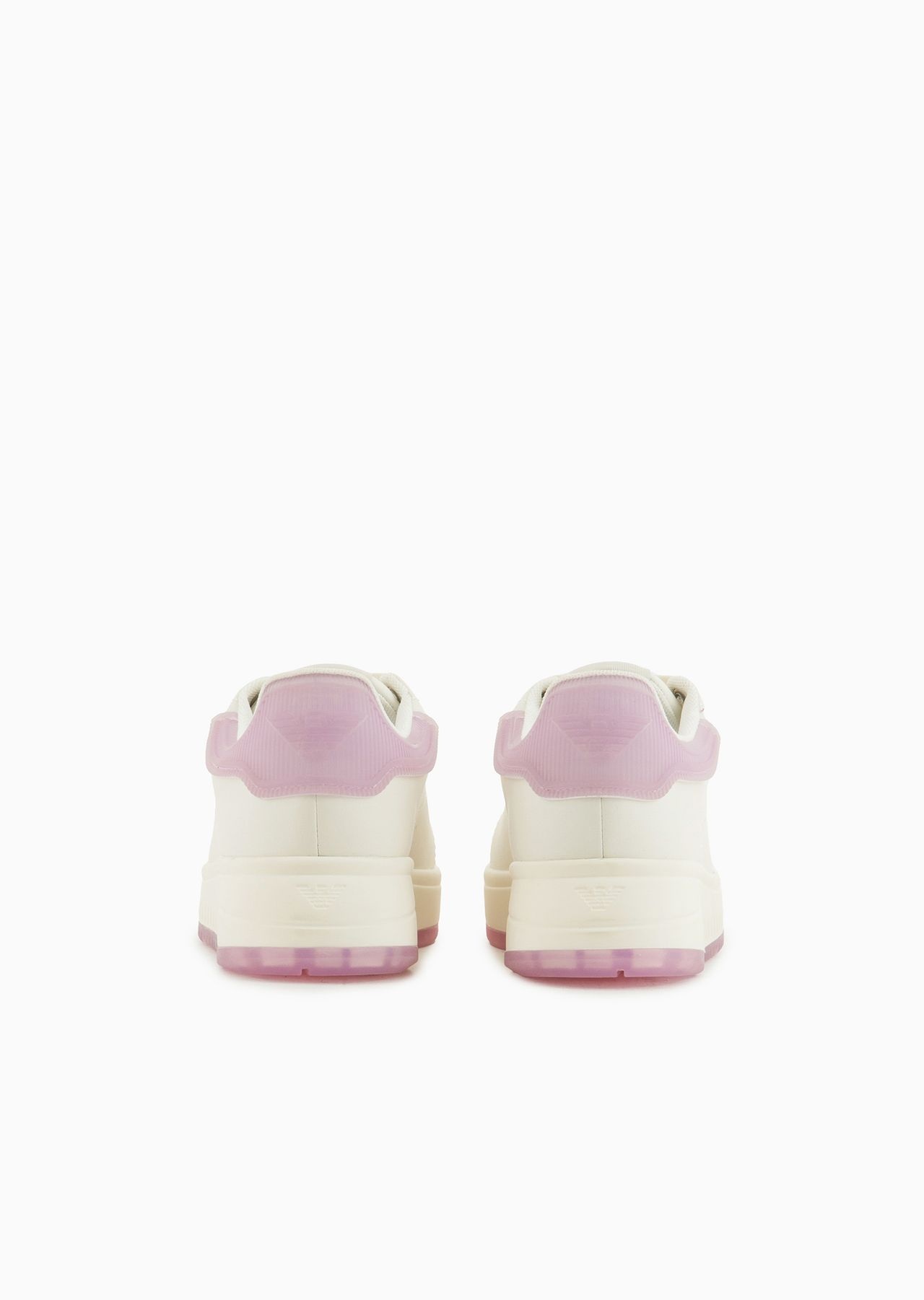 Leather sneakers with contrasting rubber back - 4