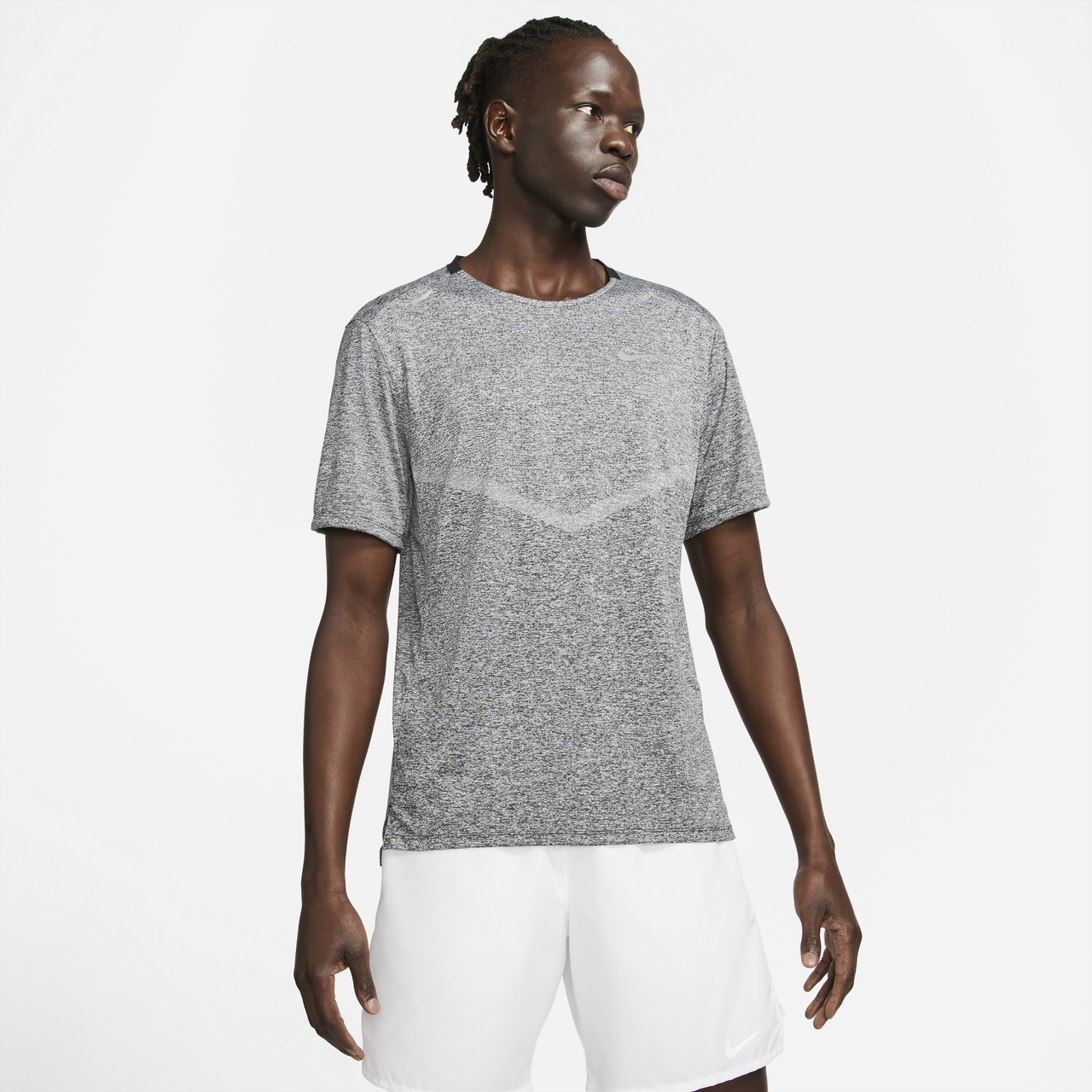 Nike Mens Nike Dri-Fit Rise 365 Short Sleeve T-Shirt - 1