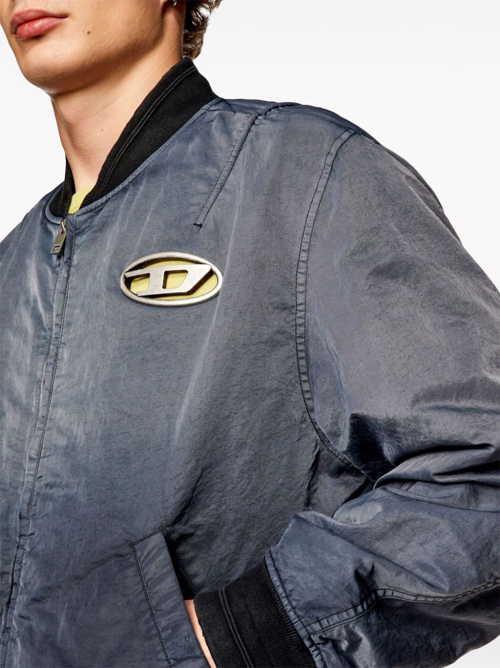 J-Kepes logo-plaque bomber jacket - 5