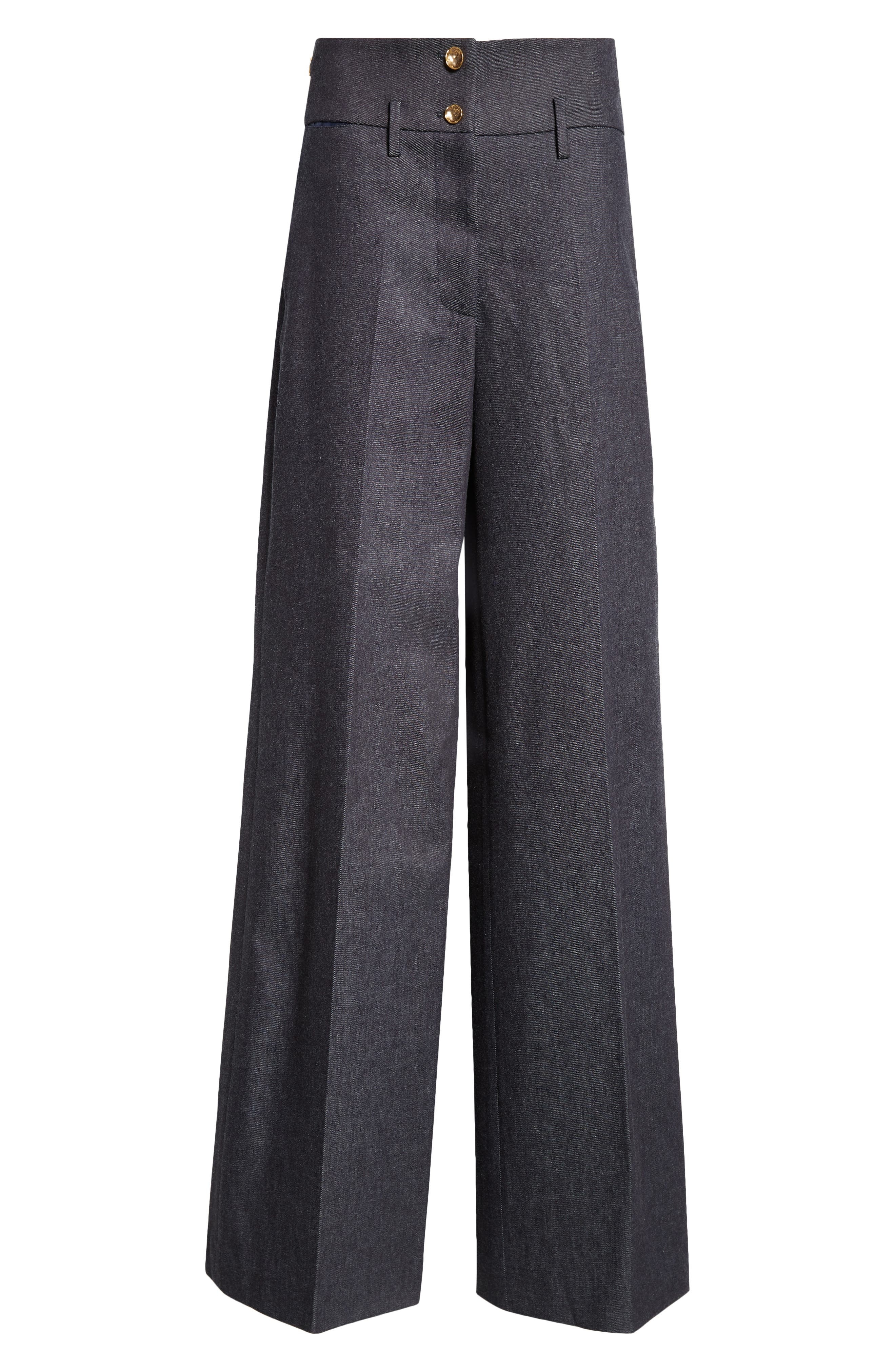 Rudy Wide Leg Stretch Wool Pants - 6
