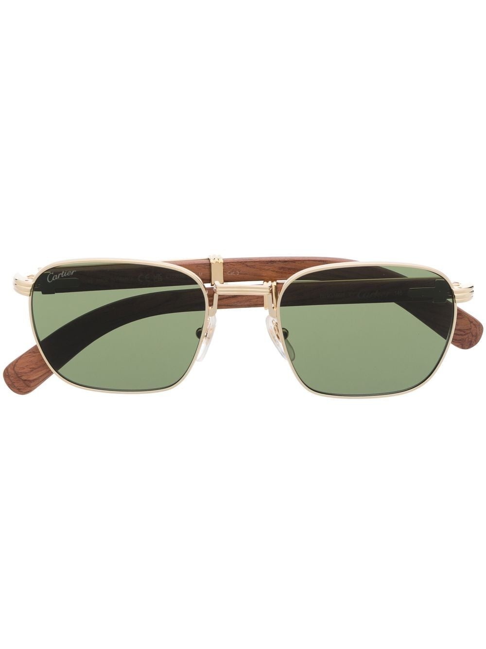 square-frame tinted sunglasses - 1