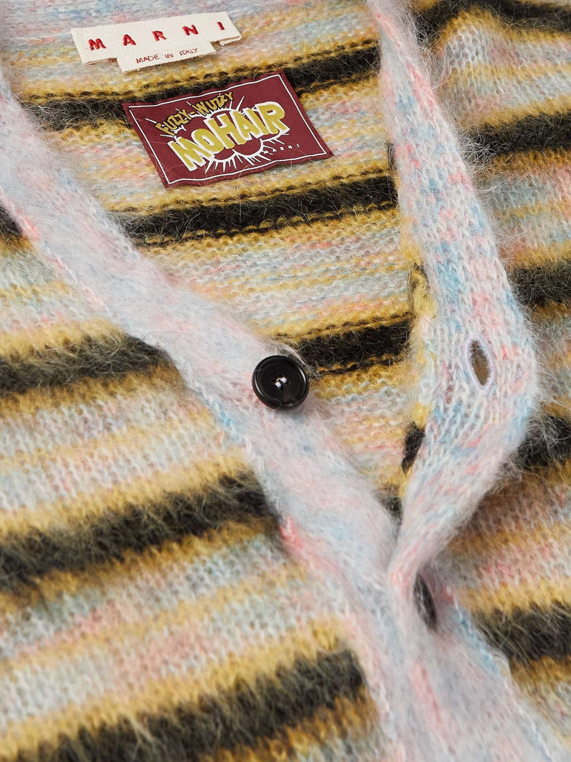 Striped Mohair-Blend Cardigan 5