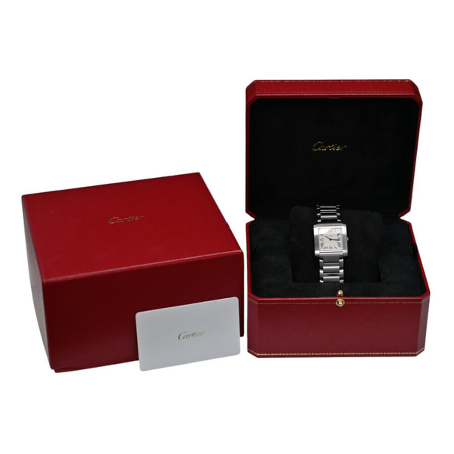 Pre-owned Cartier Tank Francaise Quartz Silver Dial Ladies Watch WSTA0074 - 2