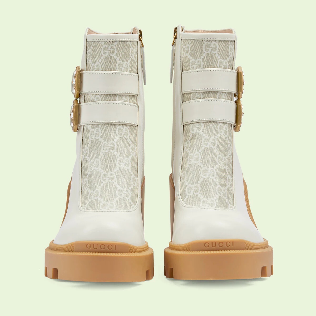 Women's GG ankle boot with buckles - 3