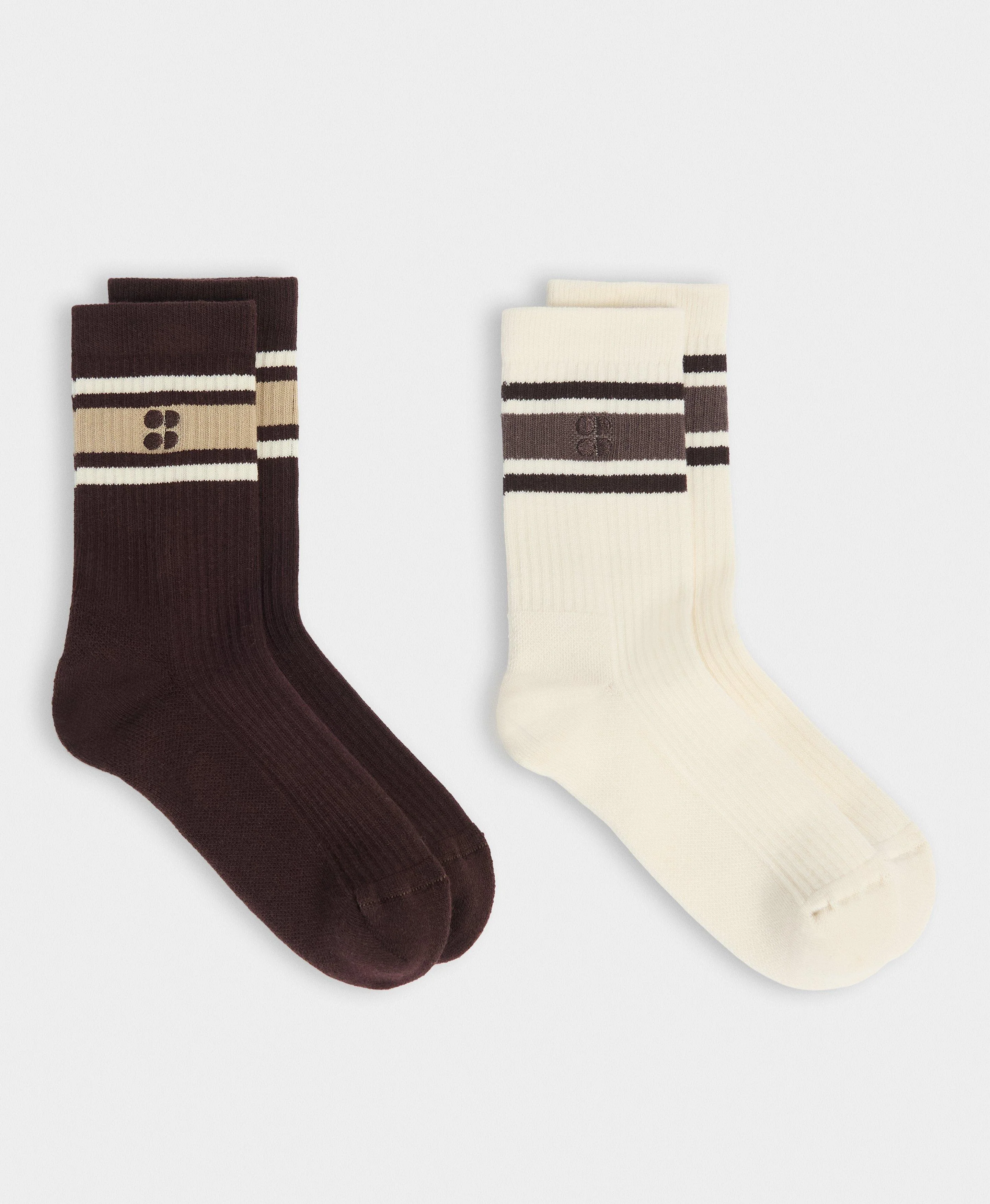 Lifestyle Ribbed Crew Sock 2 Pack - 1