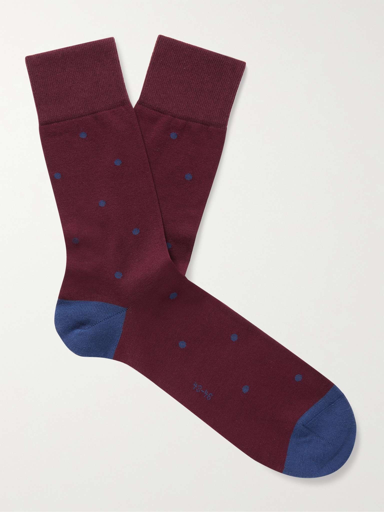 Polka-Dot Fil d'Ecosse Cotton-Blend Socks - 1