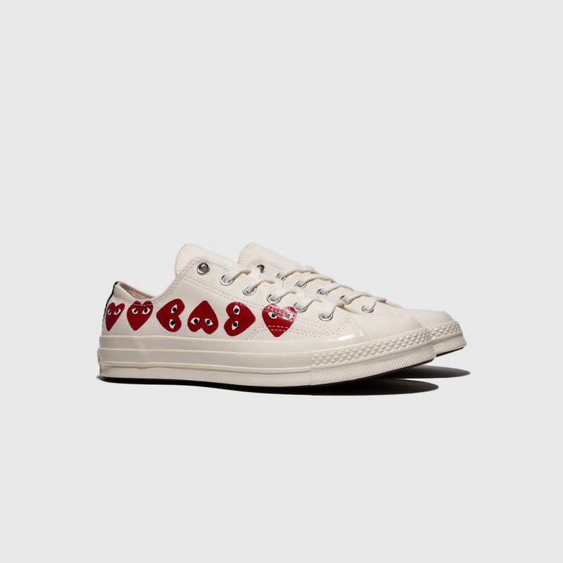 Comme des Garçons PLAY CHUCK TAYLOR ALL-STAR '70 OX "MULTI HEART" outlook