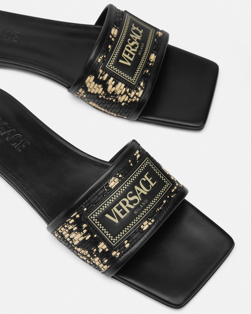 Theia Barocco Raffia Flats 4