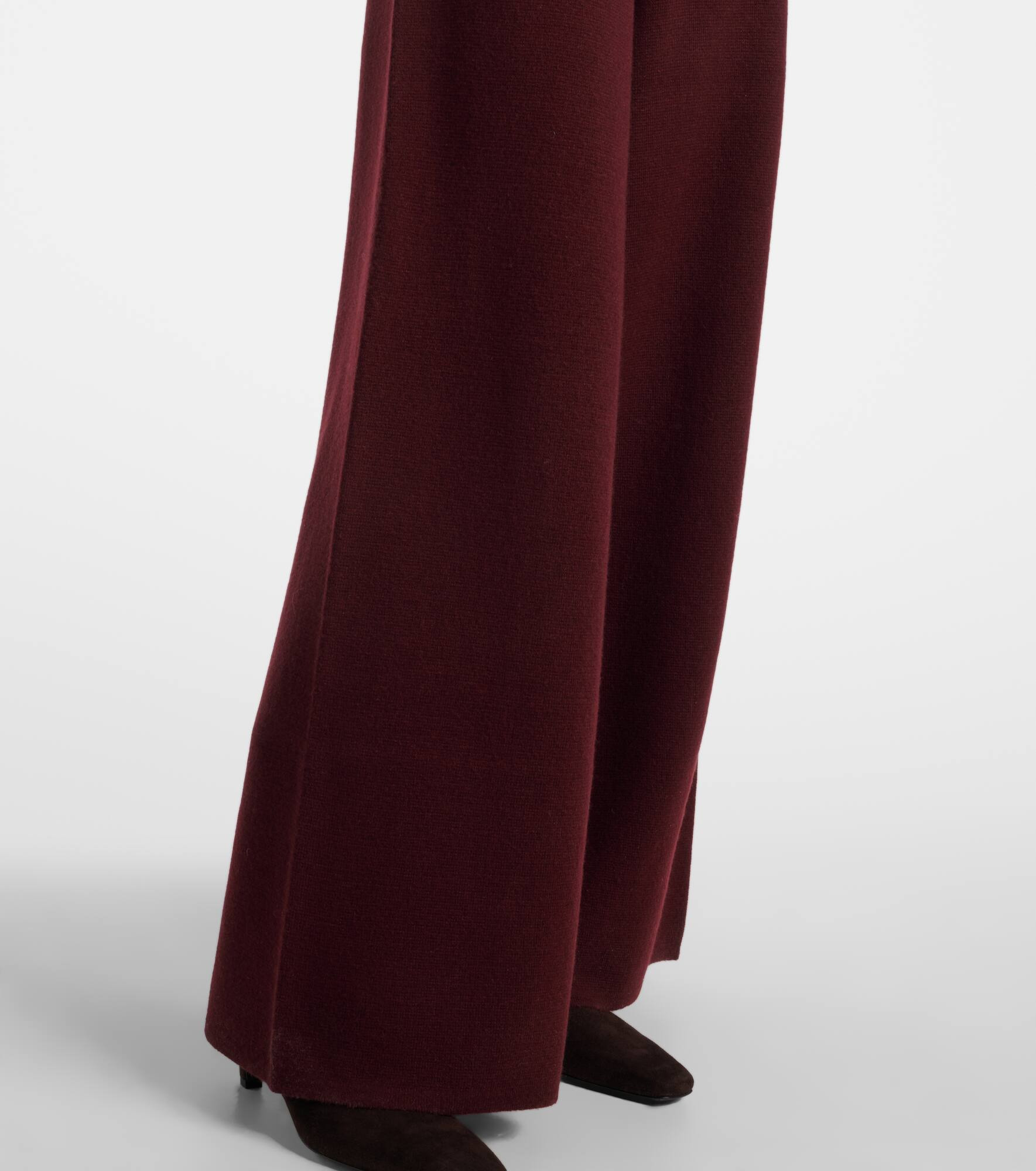 Judy wool and cashmere wide-leg pants - 5