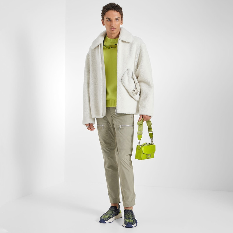 FENDI Blue mesh running sneakers outlook