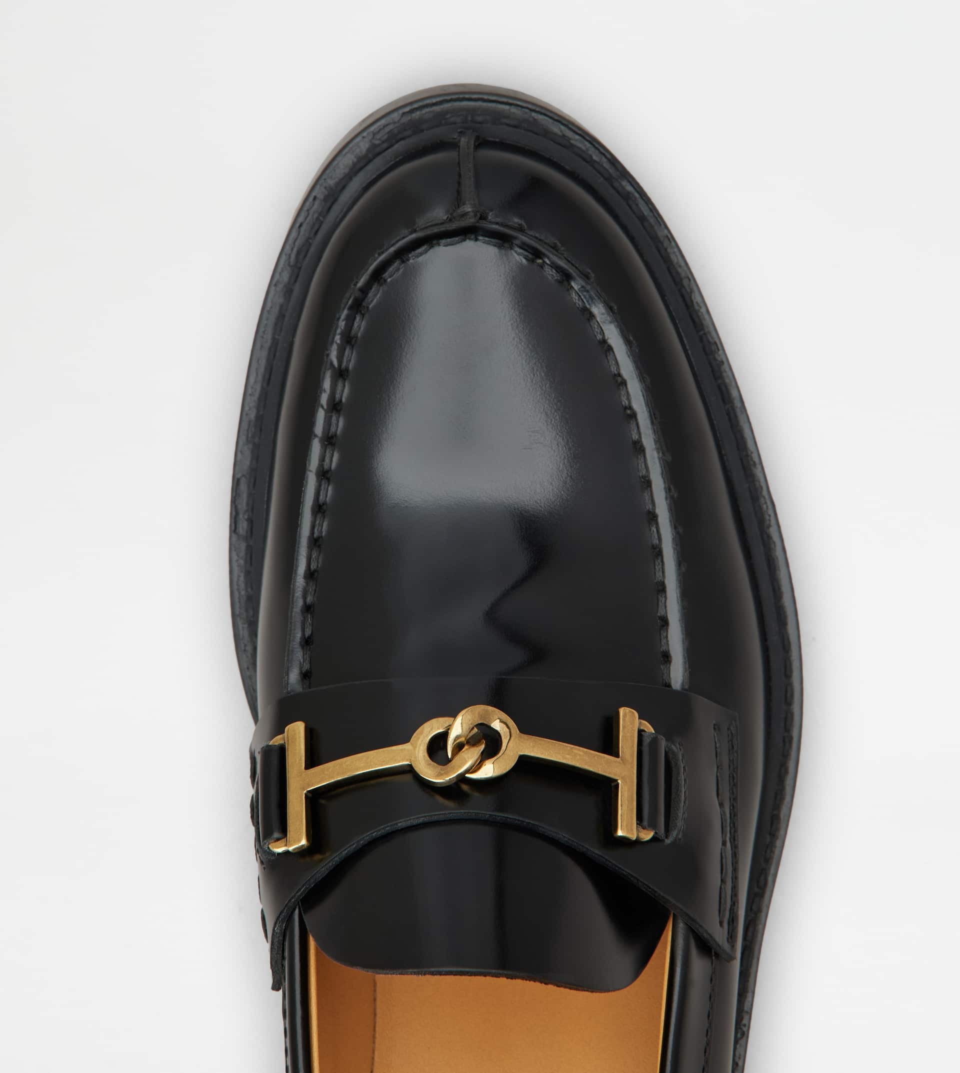 LOAFERS IN LEATHER - BLACK - 4
