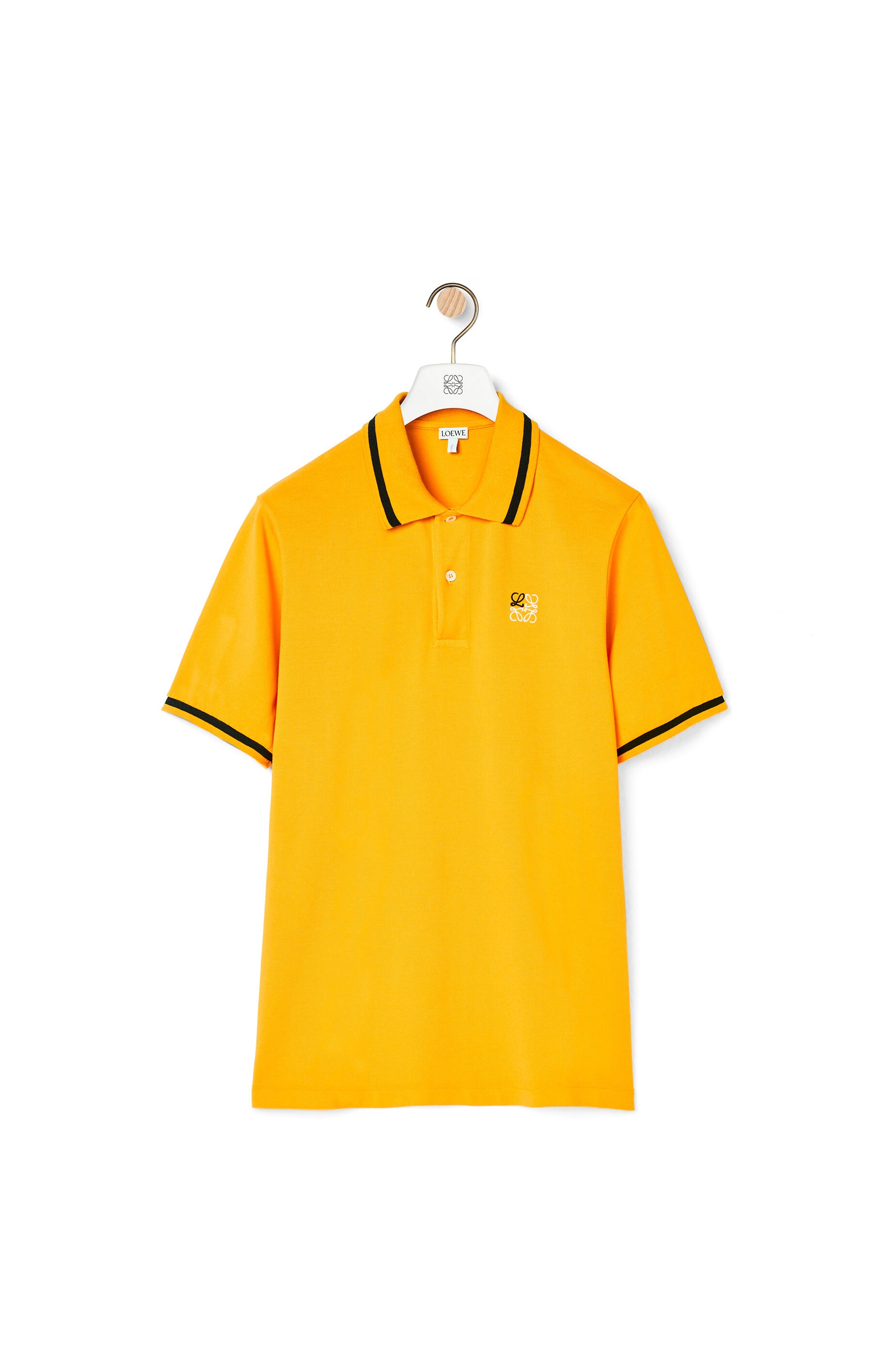 Anagram embroidered polo in cotton - 1