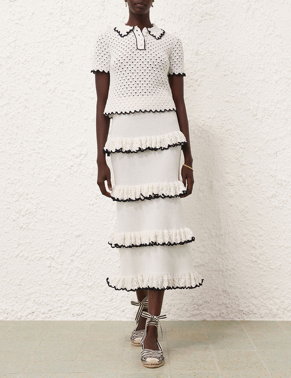 HALLIDAY SCALLOP FRILL SKIRT - 2