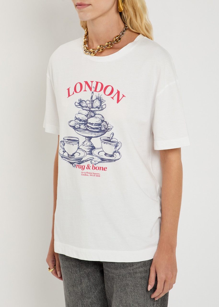 Rag & Bone London Printed Cotton T-shirt - 5