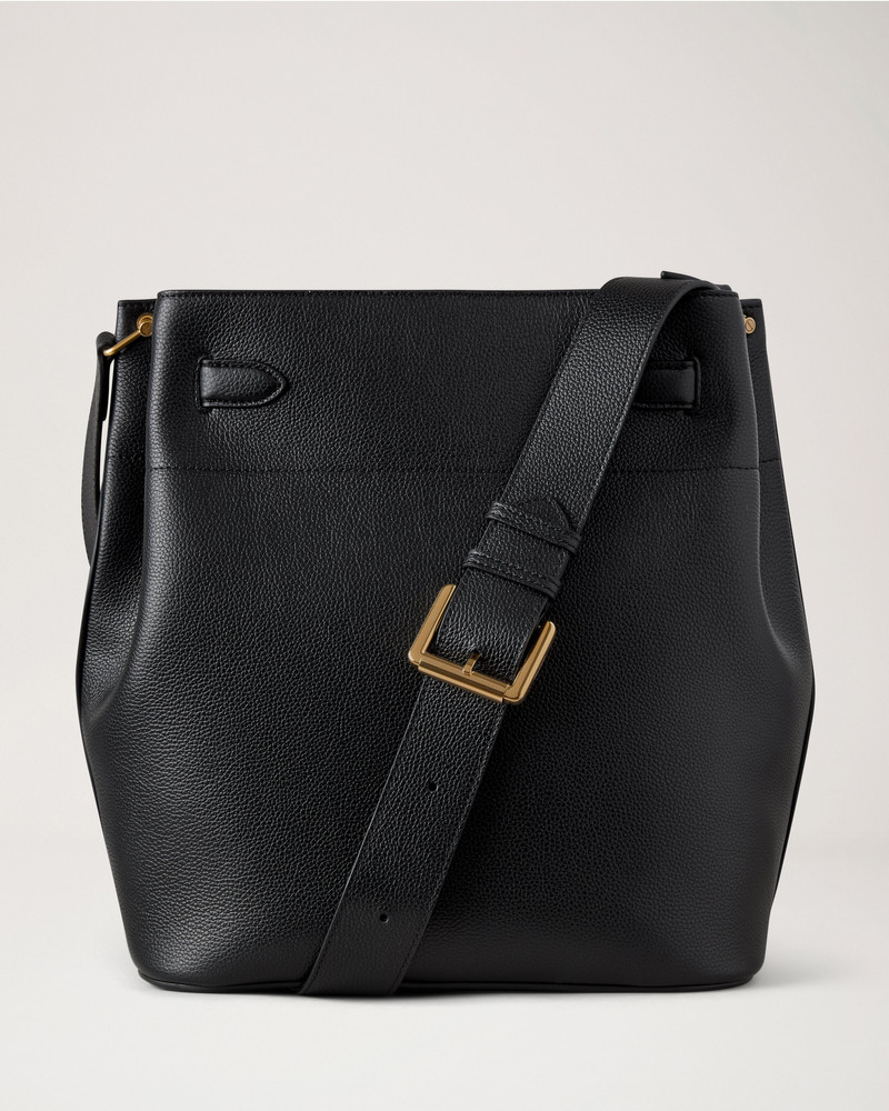 Large Islington Bucket Black Small Classic Grain 3