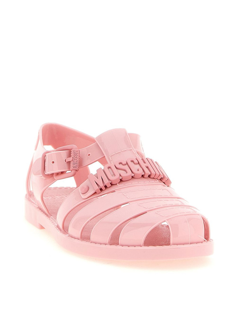 Moschino logo appliqué sandals outlook