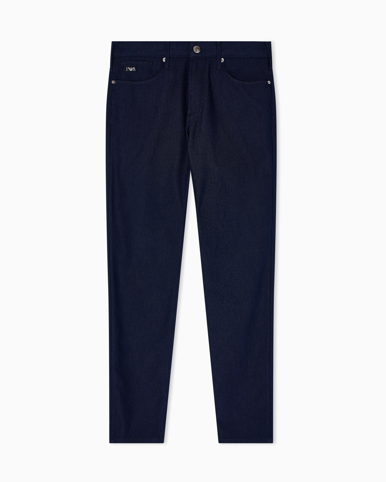 J06 SLIM-FIT, MICRO POLKA-DOT DENIM JEANS - 1