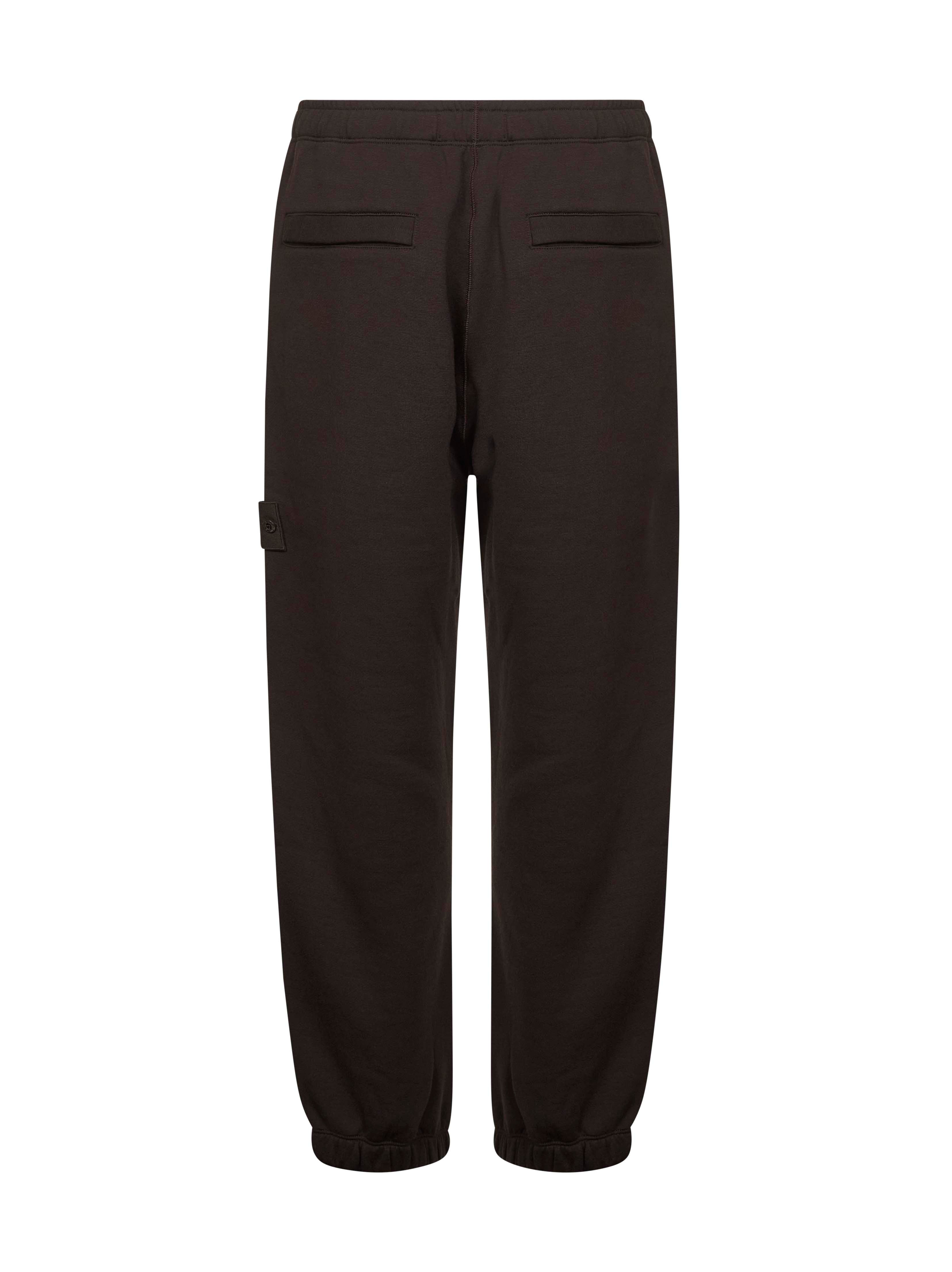 Stone Island Men Brown Fleece Ghost Piece Trousers - 2