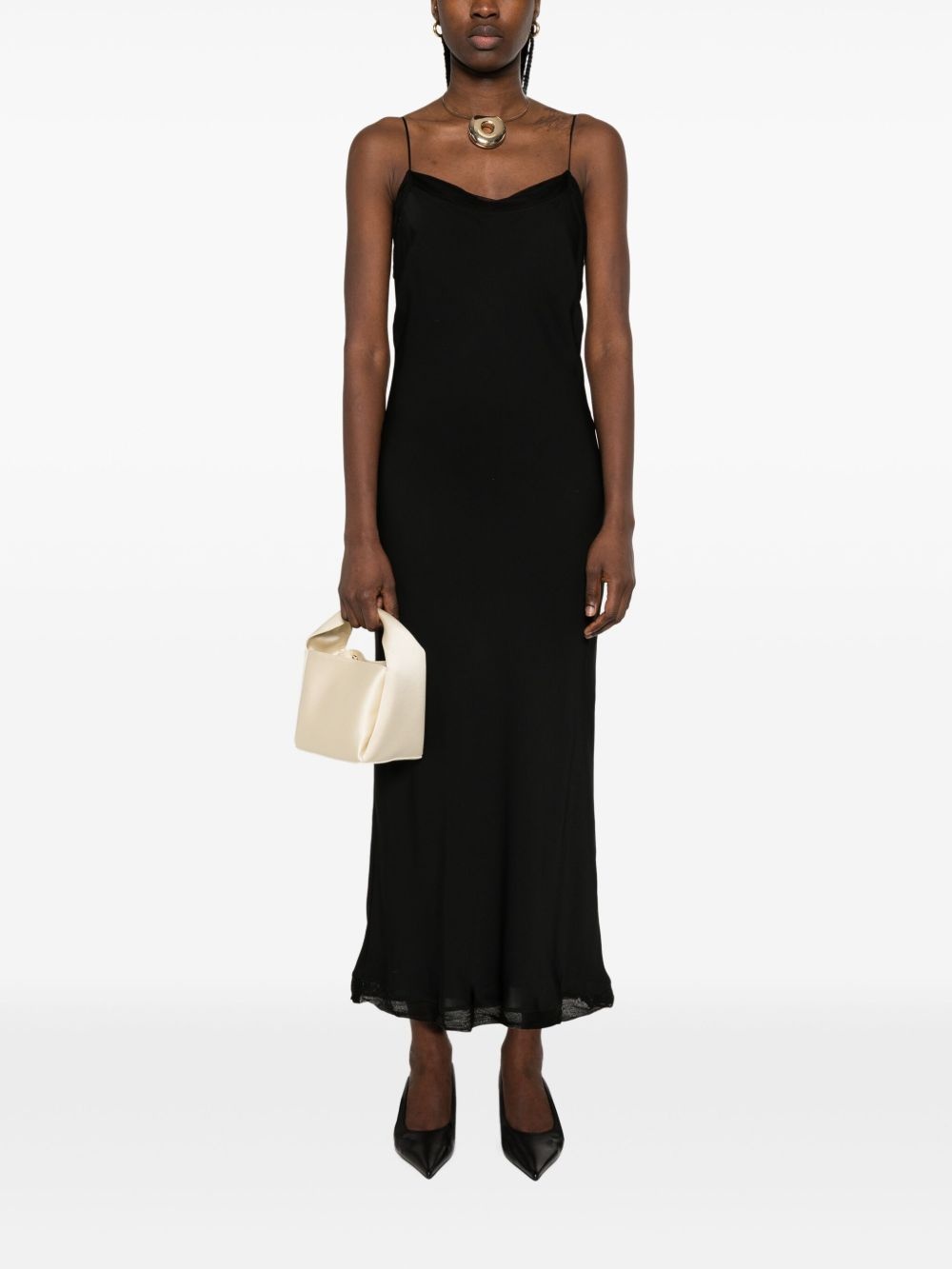satin slip maxi dress - 2