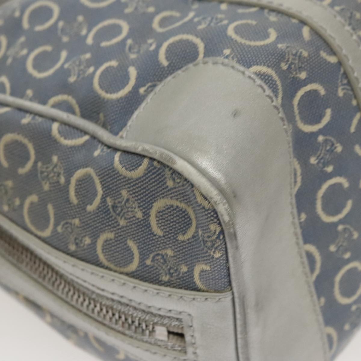 CELINE C Macadam Canvas Hand Bag Blue - 11