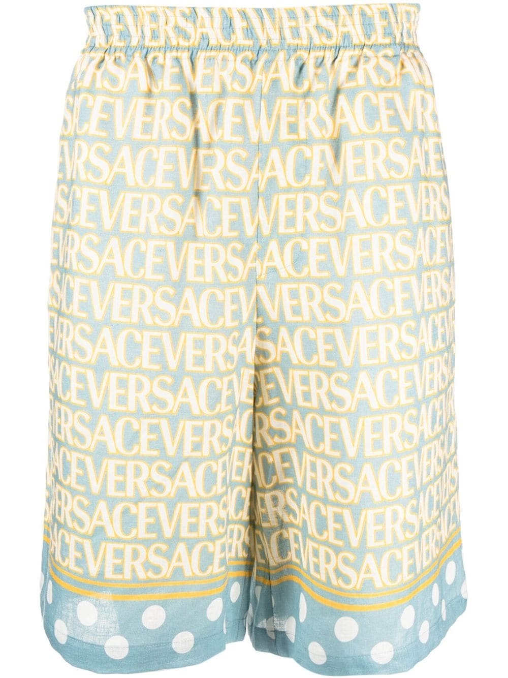 Versace Allover-print linen shorts - 1