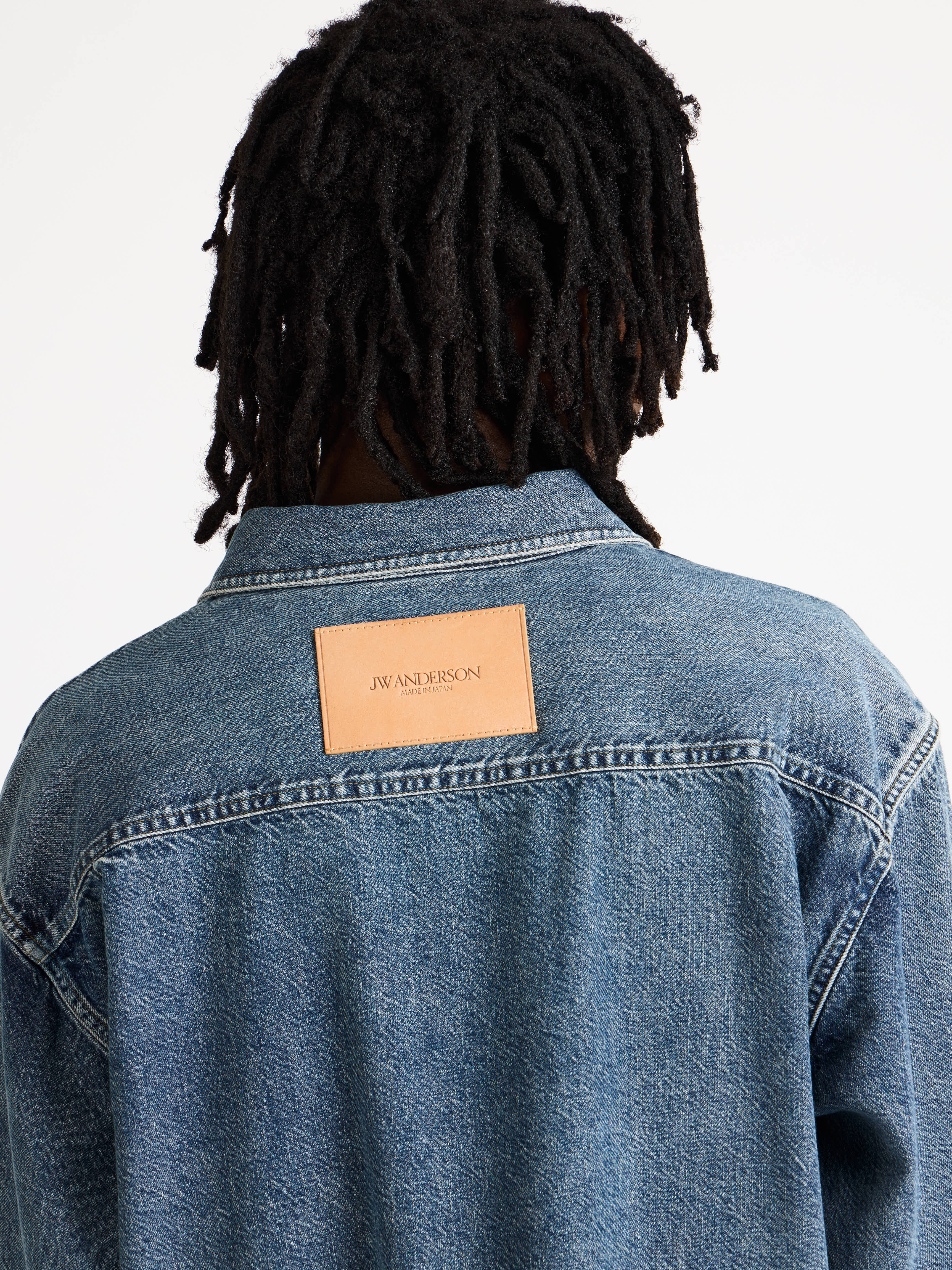 OVERSIZED SHIRT IN MID BLUE - 6