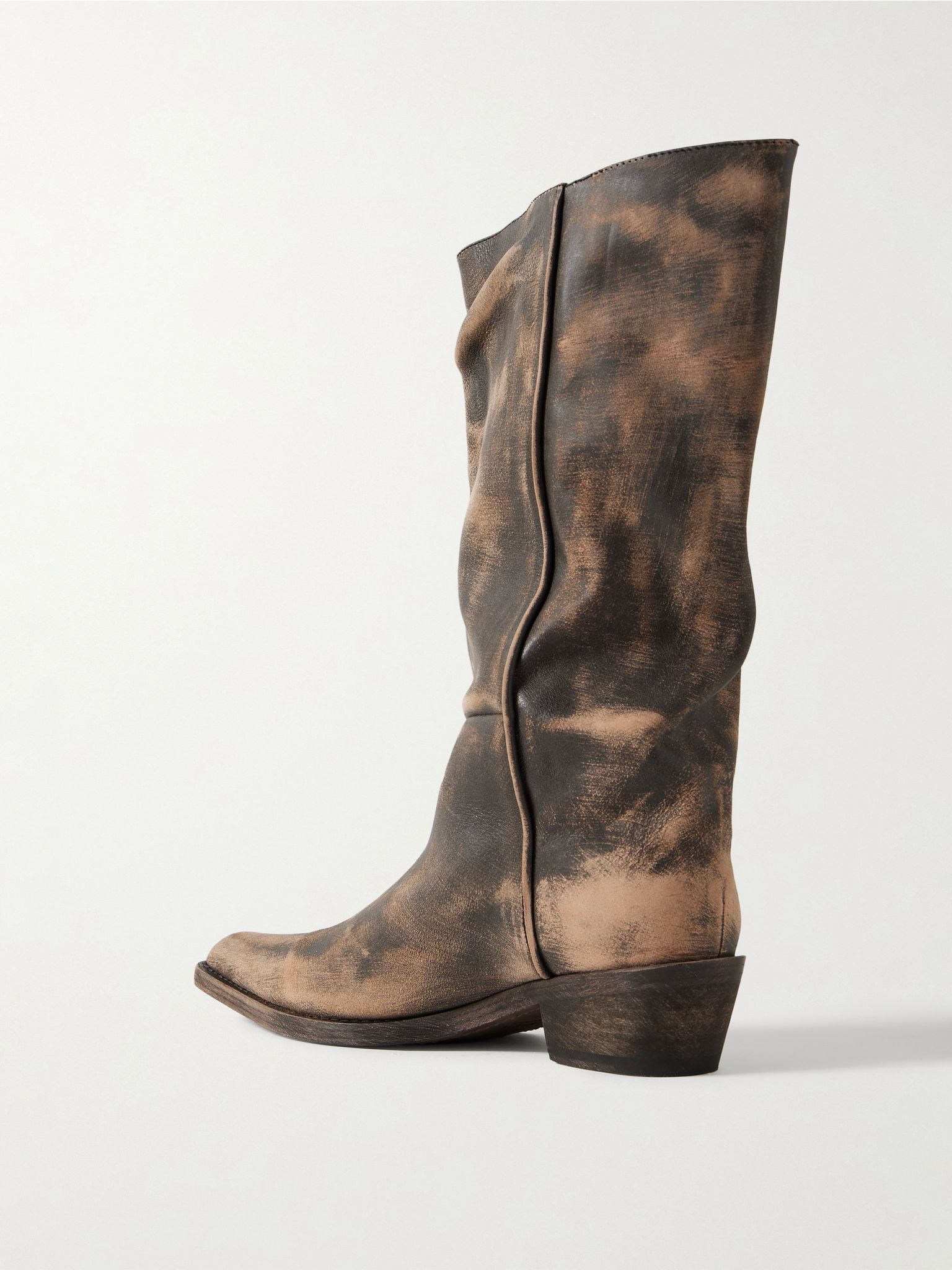 Clive leather boots Beige - 3