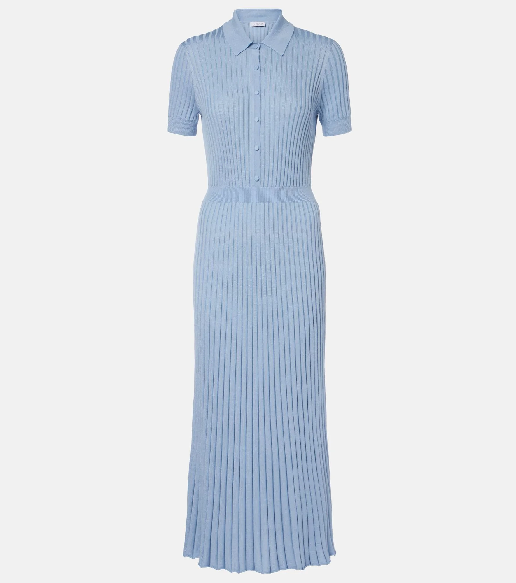 Amor ribbed-knit silk and cashmere maxi dress - 1