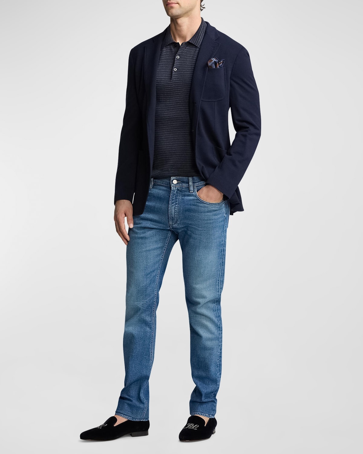 Men's Equestrian Cashmere Silk Pocket Square - 3