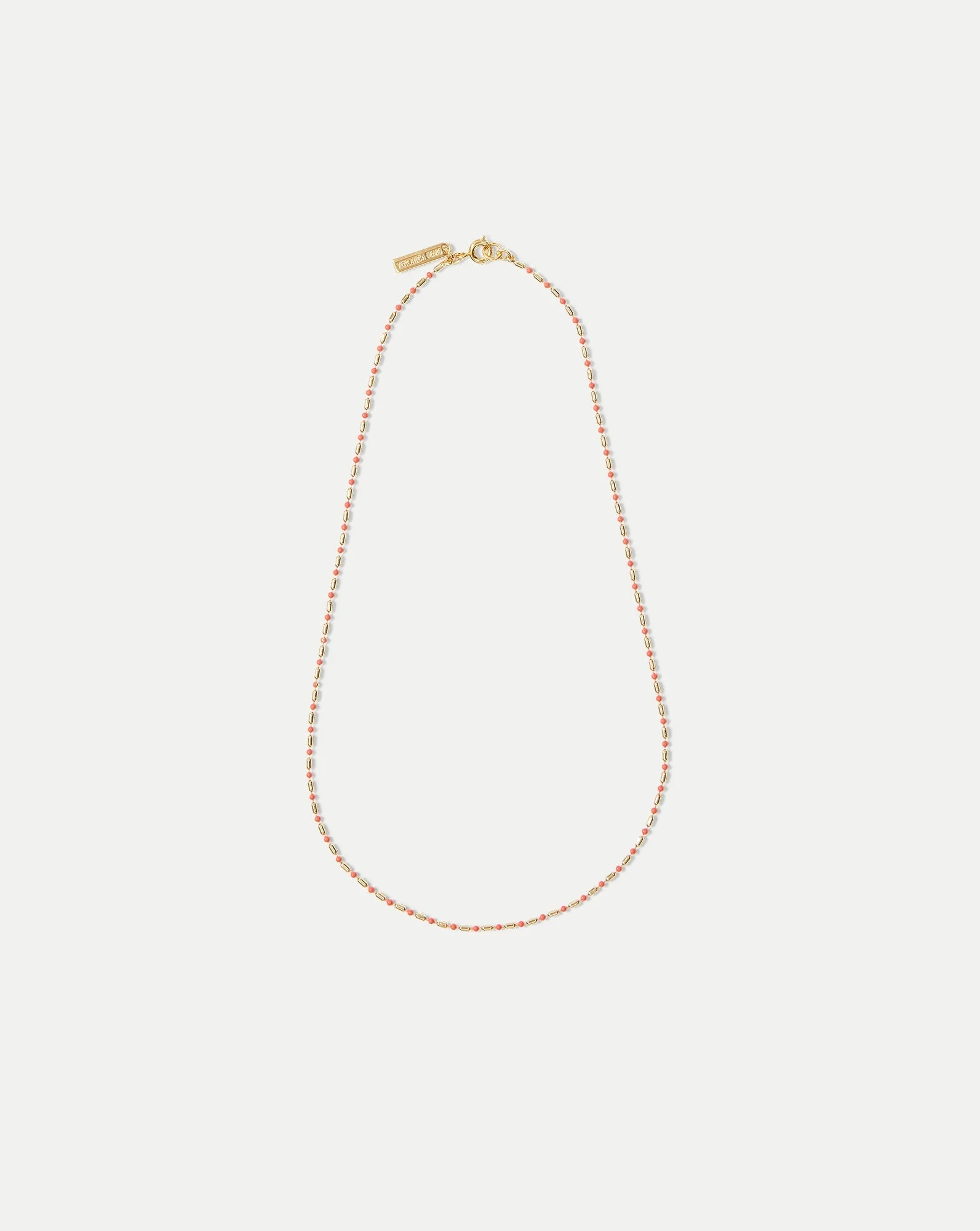 ENAMEL BEAD CHAIN NECKLACE - 1