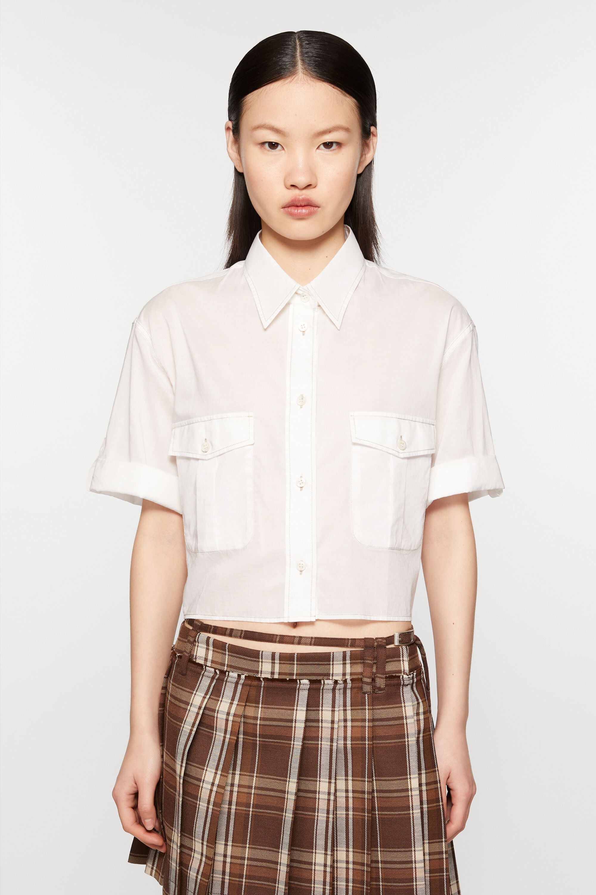 Acne Studios Button-up shirt - Optic White | REVERSIBLE