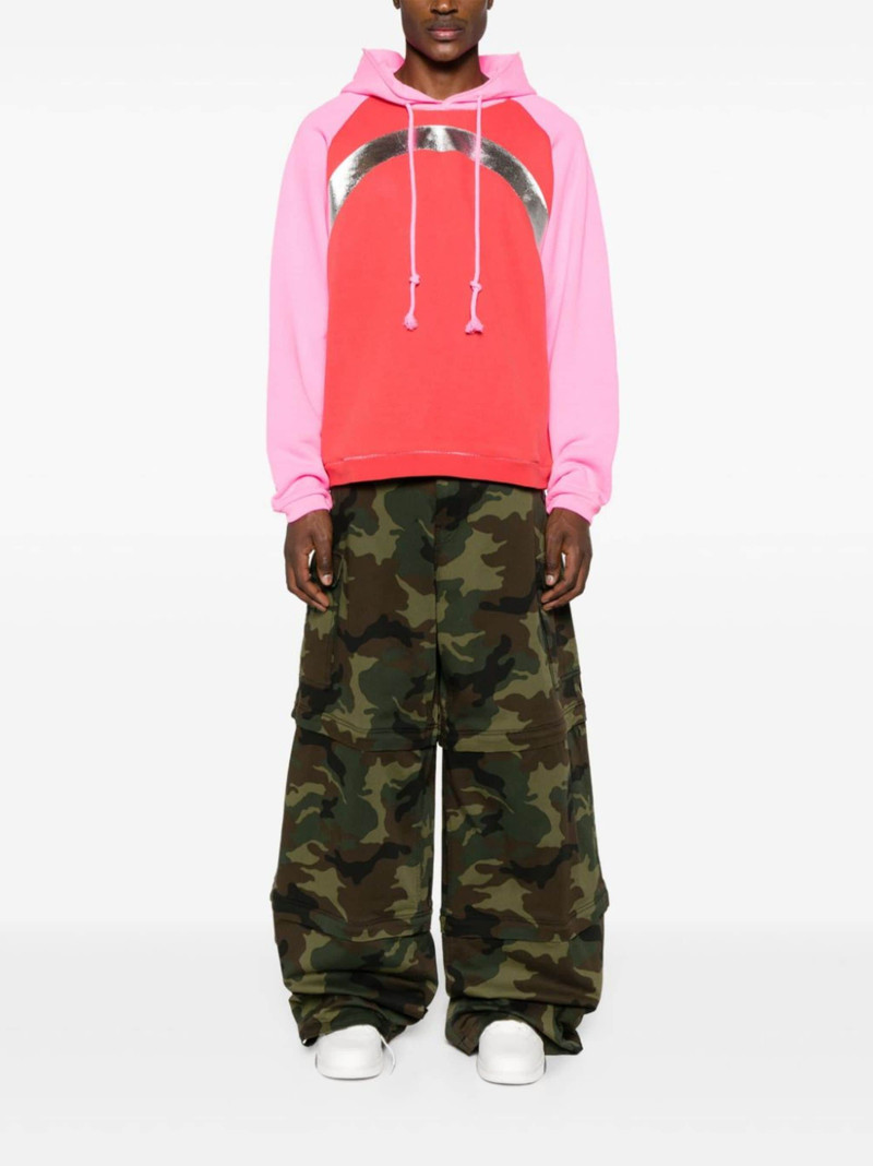 ERL colour-block cotton hoodie outlook