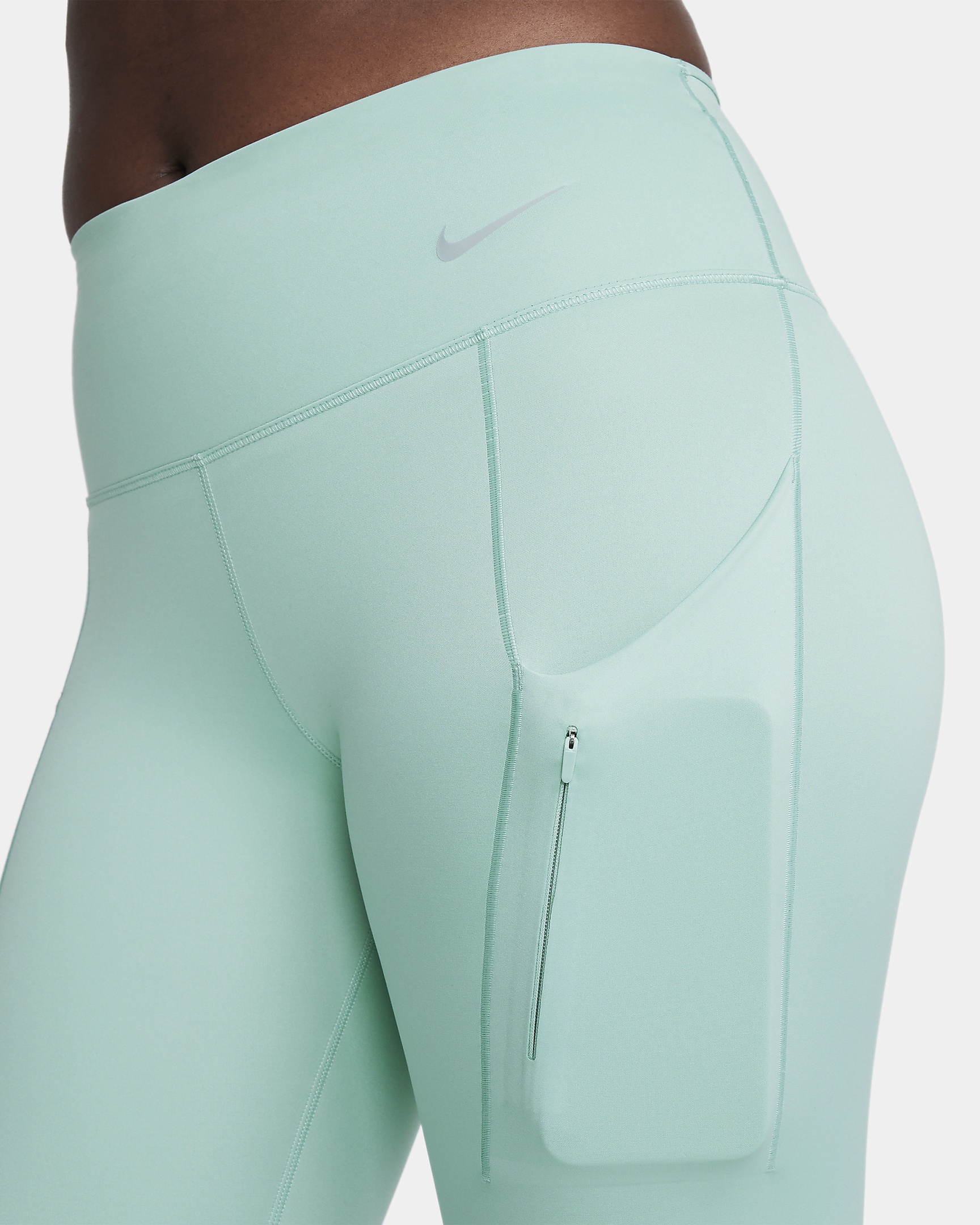 Nike Go Women's Firm-Support Mid-Rise Full-Length Leggings with Pockets - 9