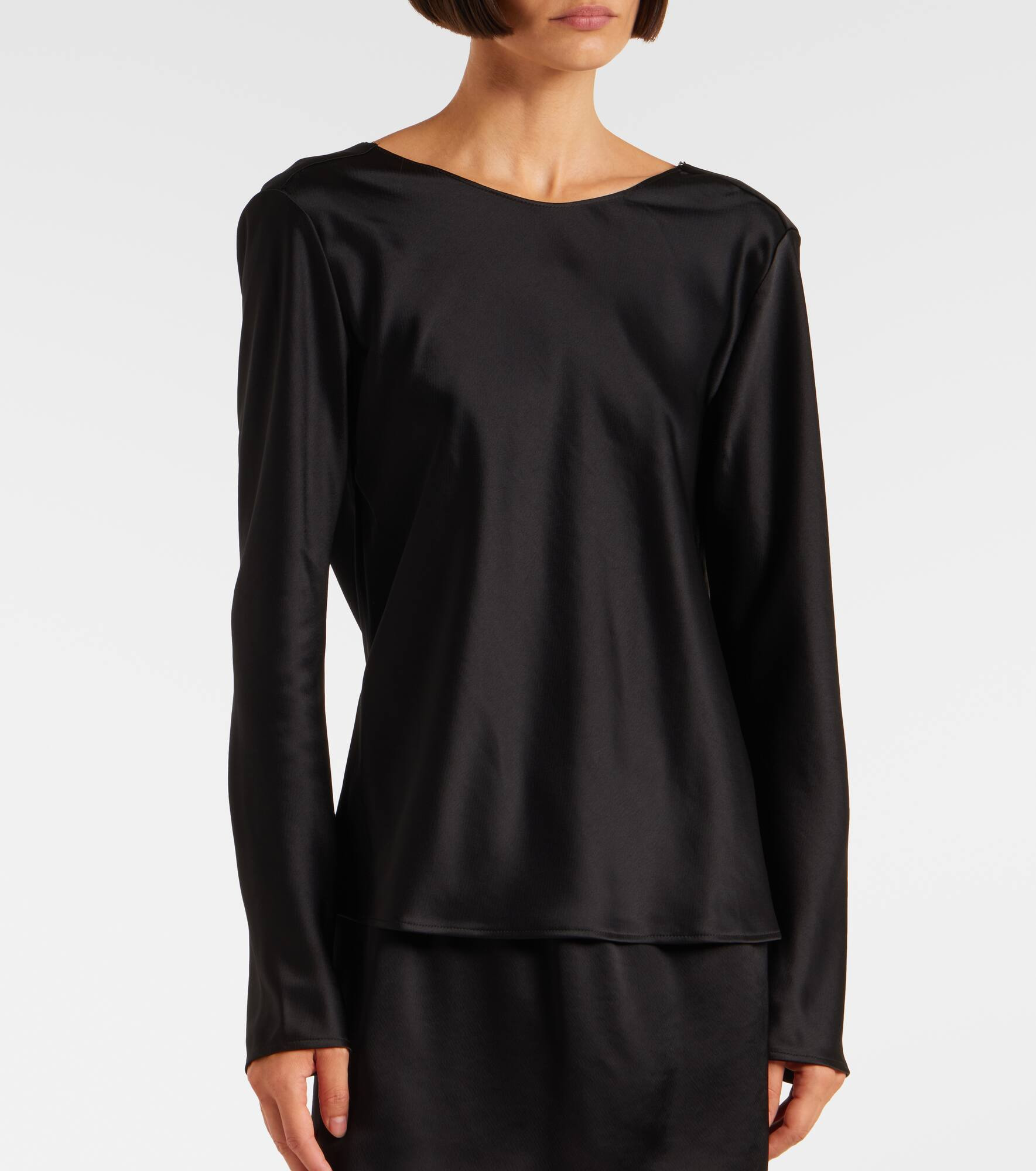 Barb draped satin top - 7