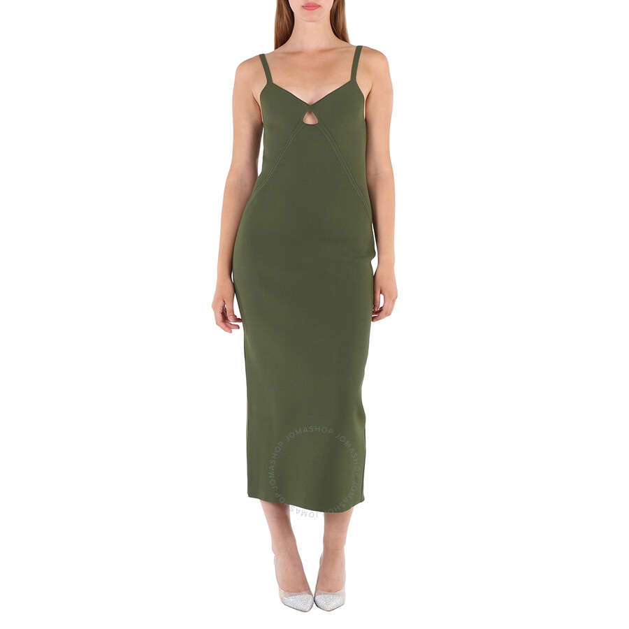 Khaite Ladies Seaweed Green Eden Knit Maxi Dress - 4